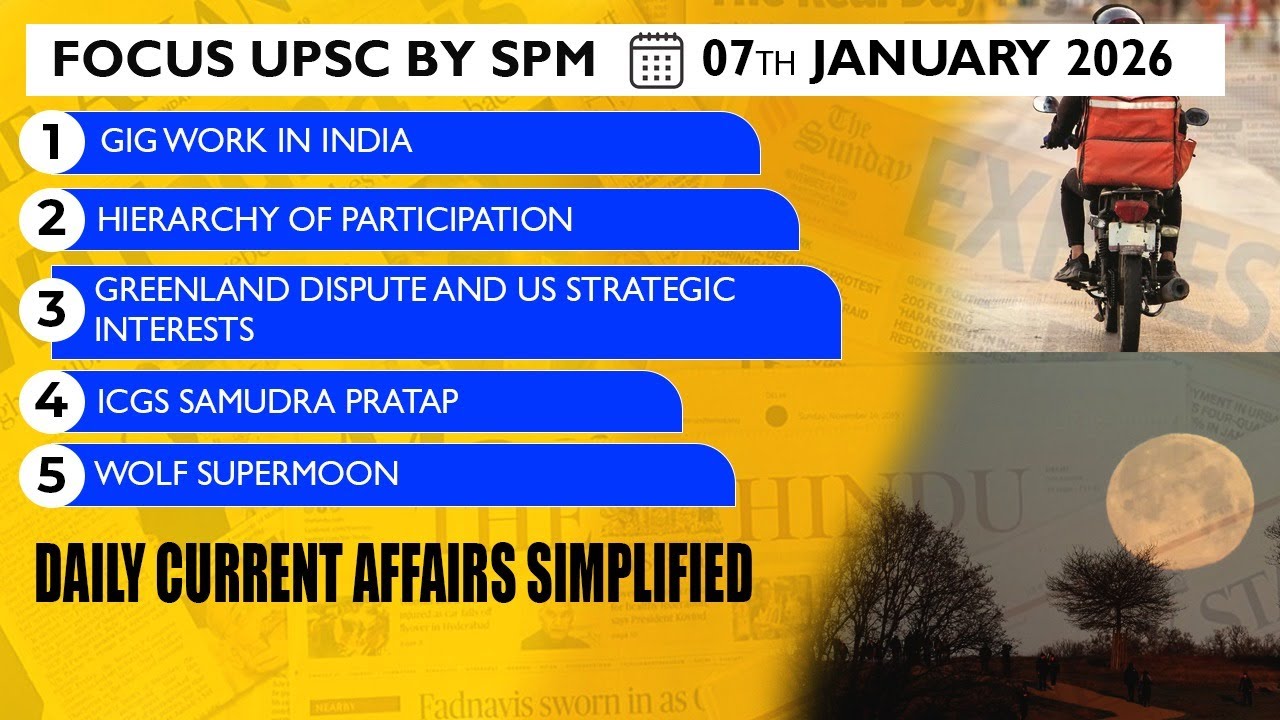 Daily Current Affairs Simplified | 7th January 2026 | SPM Focus UPSC