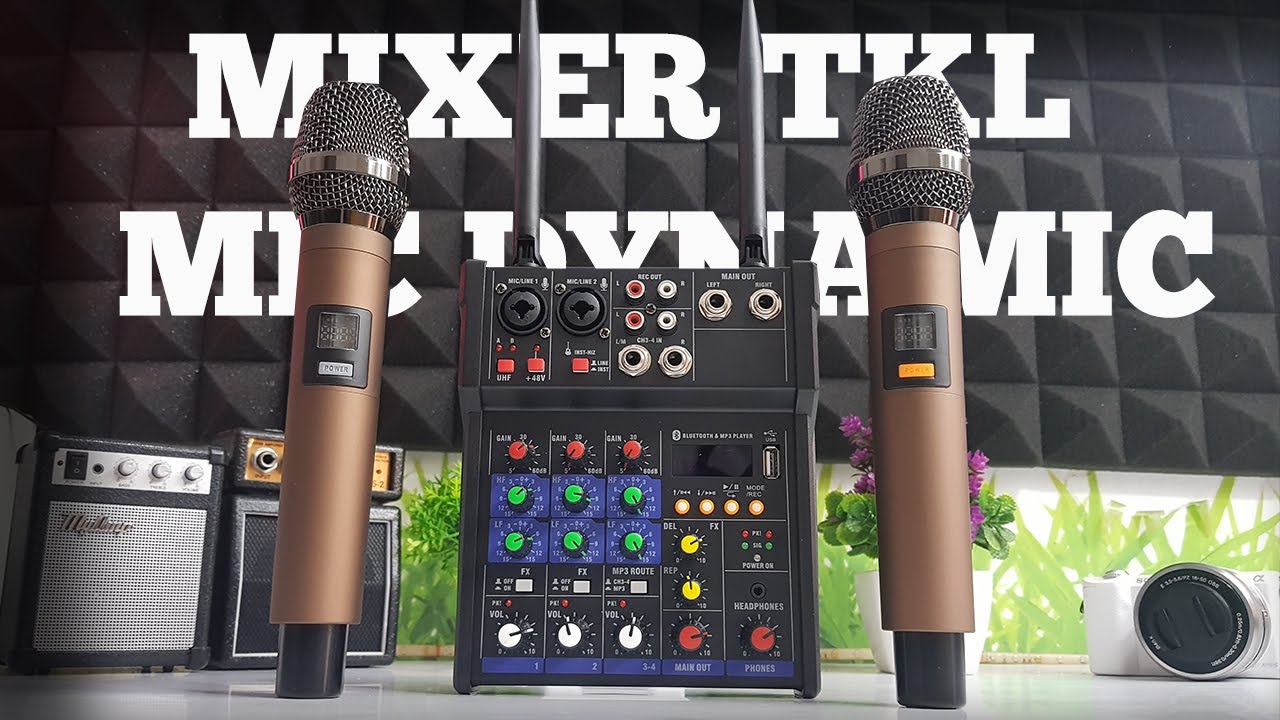 REVIEW Mixer Audio TKL 4 Channel Plus 2 Microphone Dynamic Wireless, Bisa untuk Karoke/PODCAST