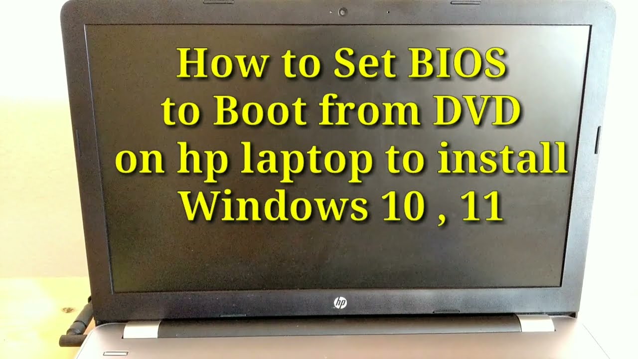 Как настроить BIOS на загрузку с DVD на ноутбуке HP для установки Windows 10, 11 / UEFI BIOS