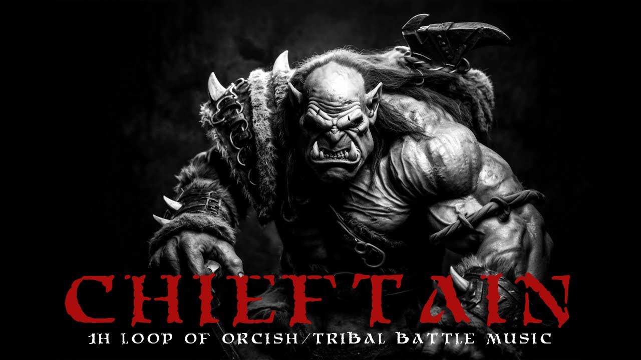 Chieftain | Orcish & Tribal Music | Orcs | Growls | Barbarian | 1h Loop | D&D | TTRPG | CC BY-ND