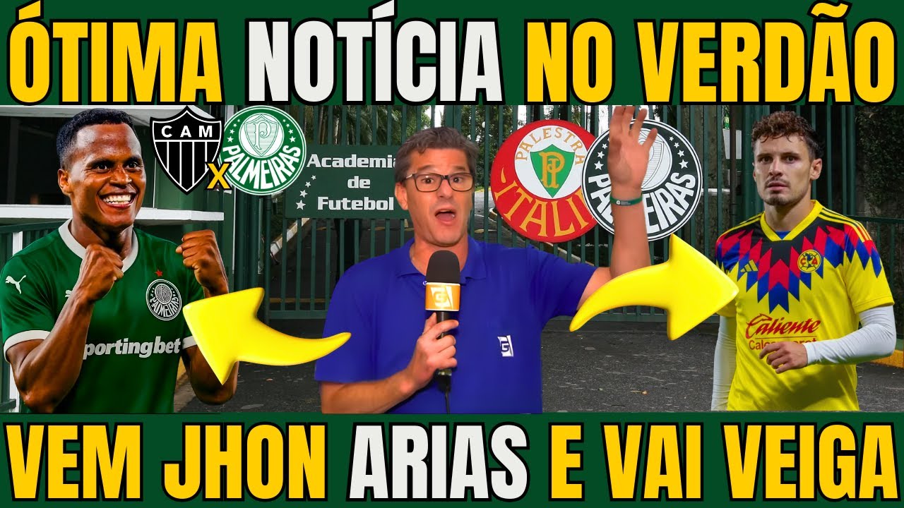 PALMEIRAS MUITO PERTO DE FECHAR A VENDA DE RAPHAEL VEIGA PARA FAZER CAIXA PARA CONTRATAR JHON ARIAS