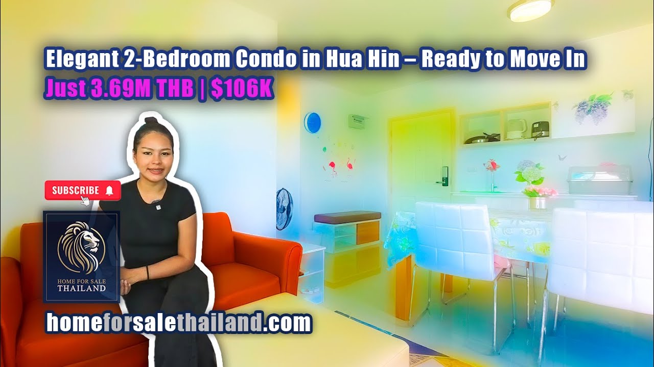 Elegant 2-Bedroom Condo in Hua Hin – Ready to Move In! 🌇 – 3.69M THB | $106K