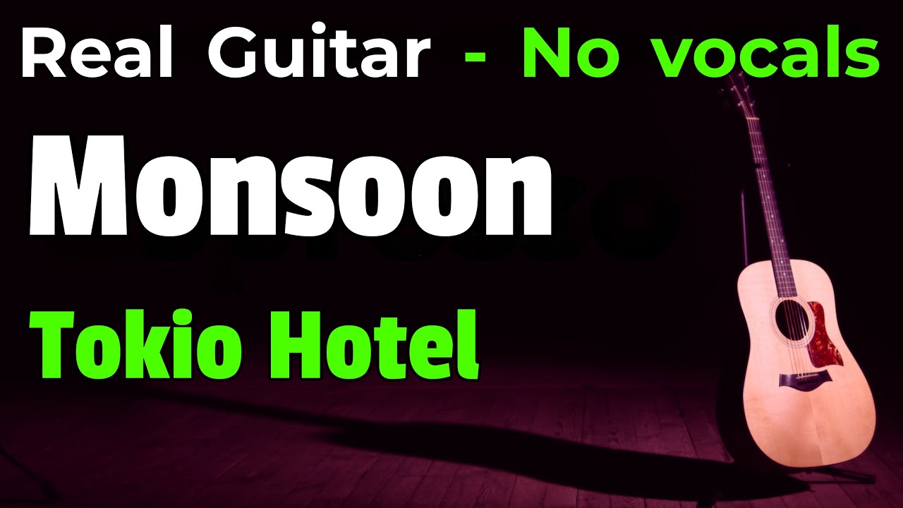 Monsoon – Tokio Hotel (Acoustic Karaoke in Eb) | No Vocals • 112 BPM