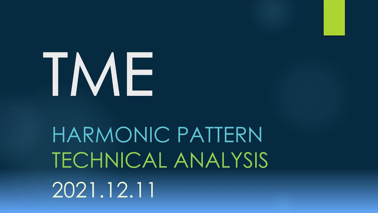 Trade Ideas 211210 $TME Tencent Music Entertainment Group  Harmonic Pattern Technical Analysis !