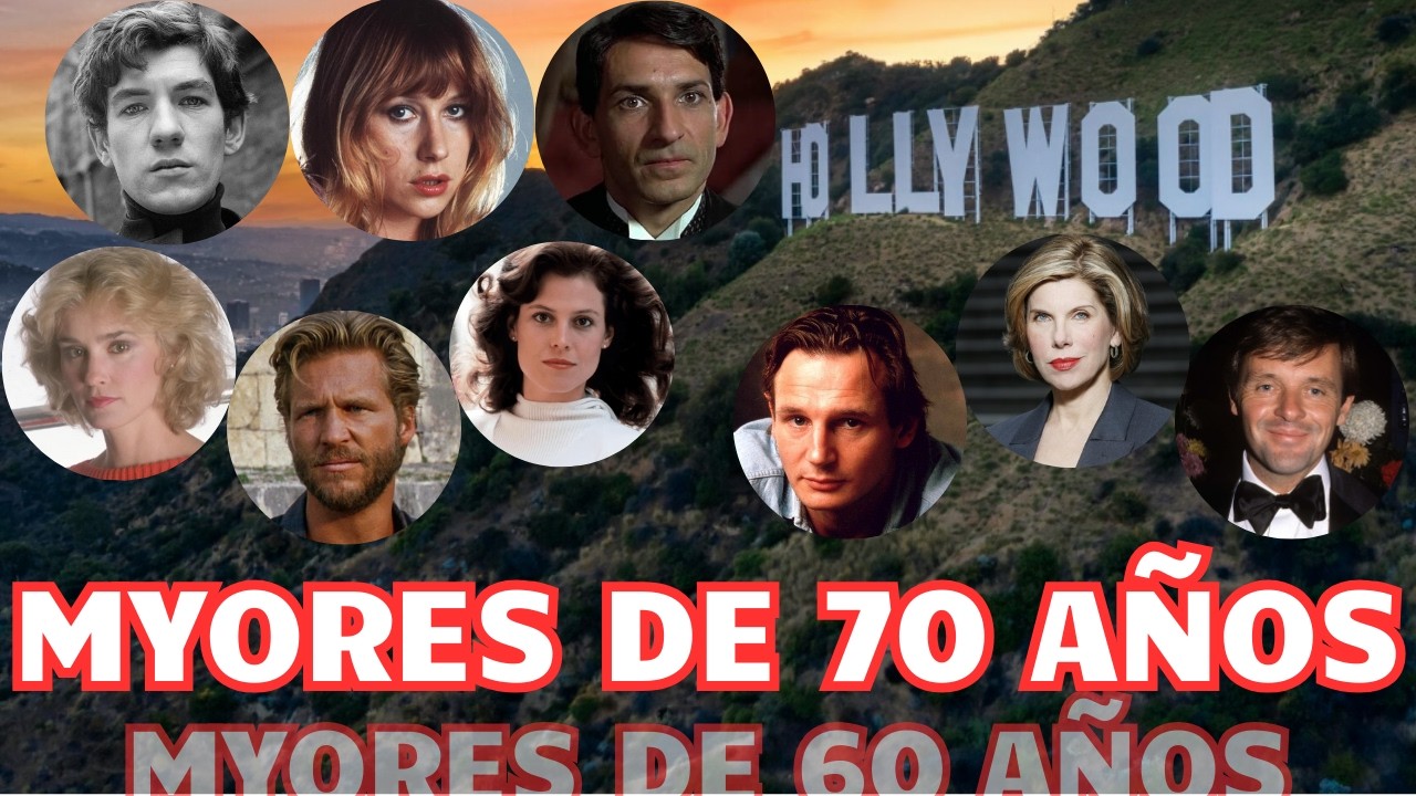 🌟 Hollywood - Celebridades mayores a los 70 años de edad 🌟👏