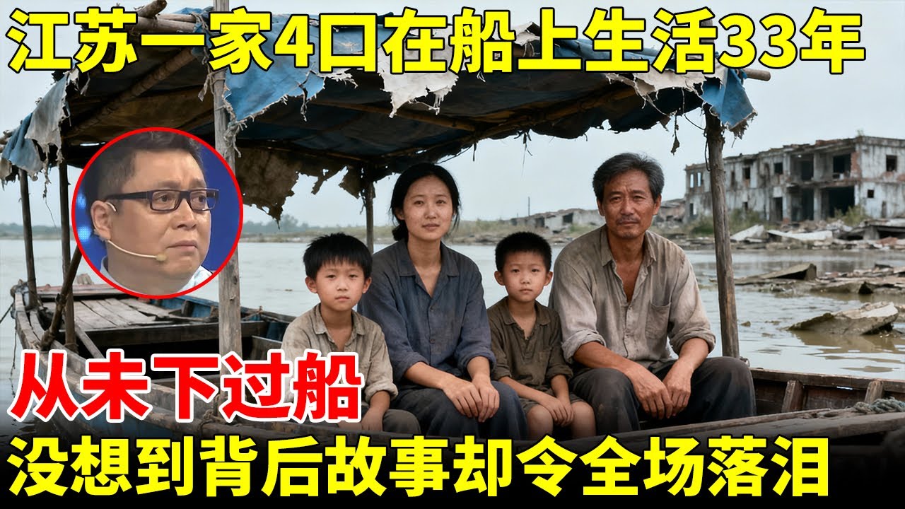 江苏一家4口在船上生活33年，从未下过船！没想到背后故事却令全场落泪【王芳王为念访谈】