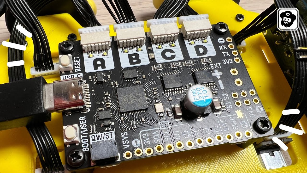 First look at Motor 2040 - an all-in-one quad motor controller, powered by RP2040