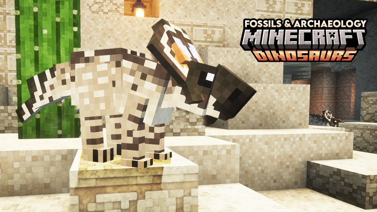A SECOND Dinosaur!? Protoceratops Joins The Park! (Minecraft Dinosaurs #14)