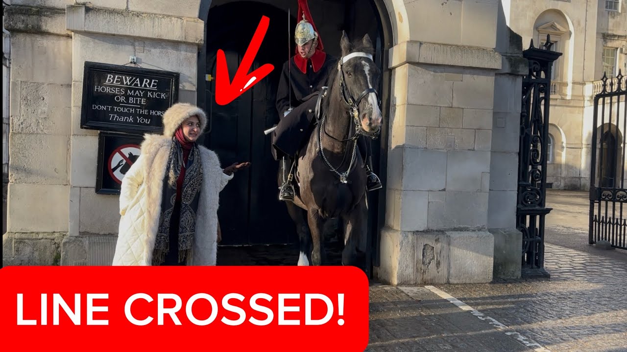 She Ignored the Line – Guard Was NOT Happy