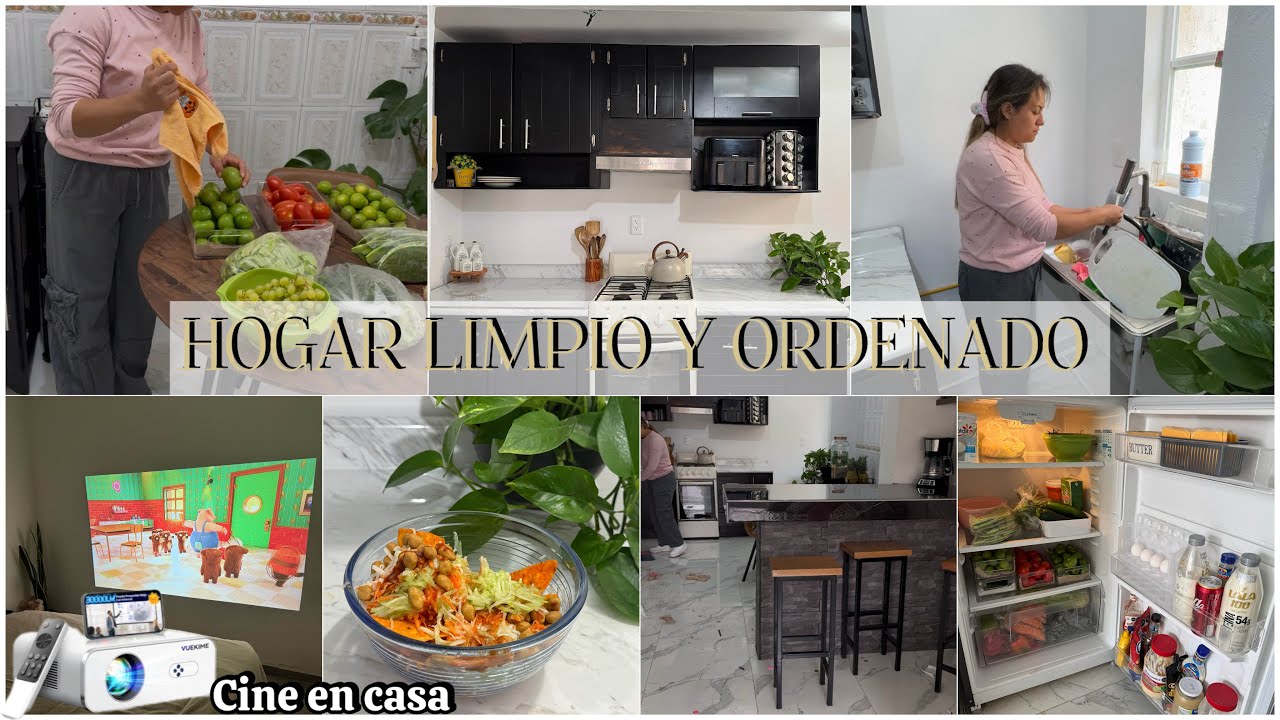 Limpieza Motivadora Diaria ✅ UN HOGAR LIMPIO Y ORDENADO || Noche de pelis 🎬🍿