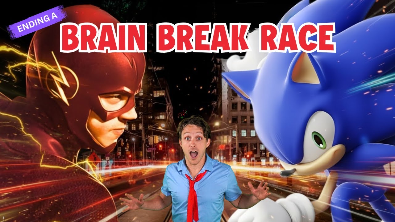 SONIC vs FLASH Brain Break 🏁| 4-Min Superhero Race &mdash;Ending A