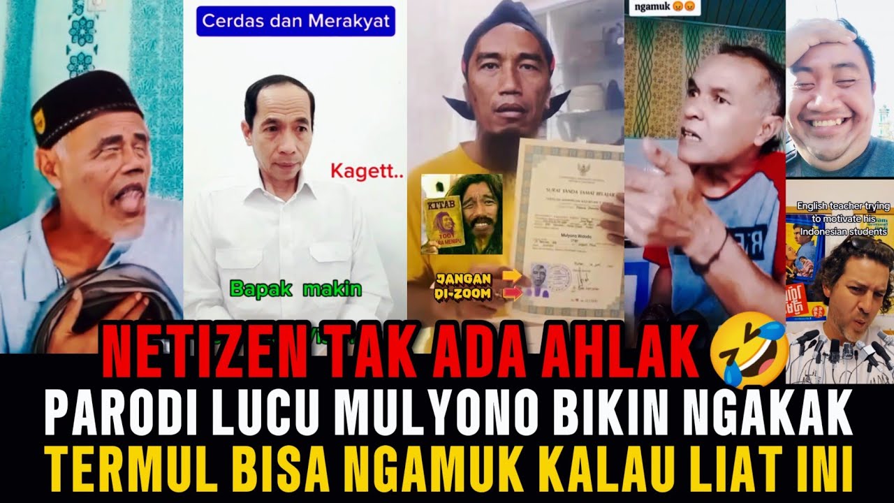 NETIZEN TAK ADA AHLAK🤣‼️PARODI LUCU MULYONO BIKIN NGAKAK‼️TERMUL NGAMUK KALAU LIAT INI❓