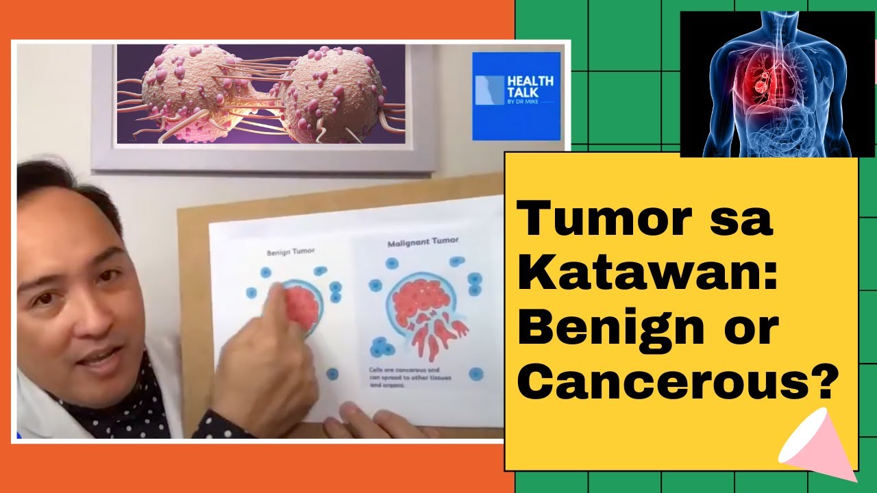The differences between a benign (non cancerous) and a malignant (cancerous) tumor