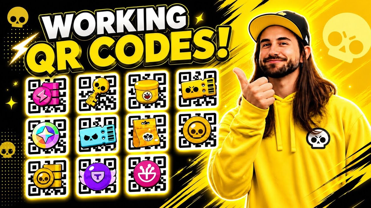 ALL  Working x6+ 🔥 QR CODES + FREE BUFFIE in Brawl Stars! 