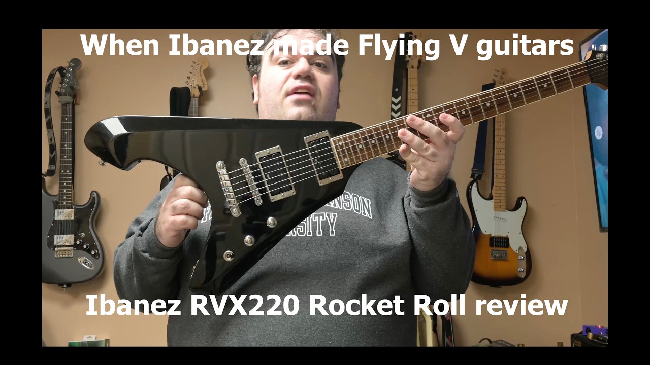 Ibanez's FORGOTTEN body style; Ibanez RVX200 Rocket Roll unbox, setup & review @IbanezOfficial