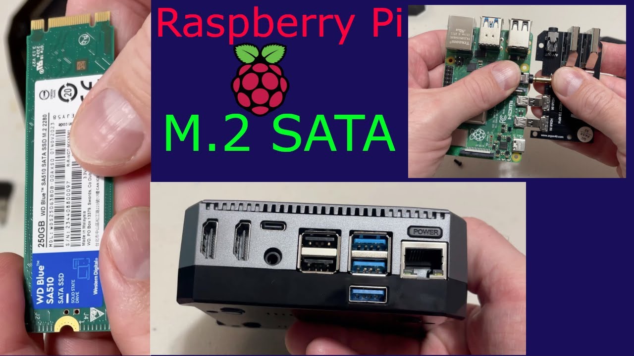 Argon One — корпус M.2 SATA для Raspberry Pi 4 — настройка и тестирование