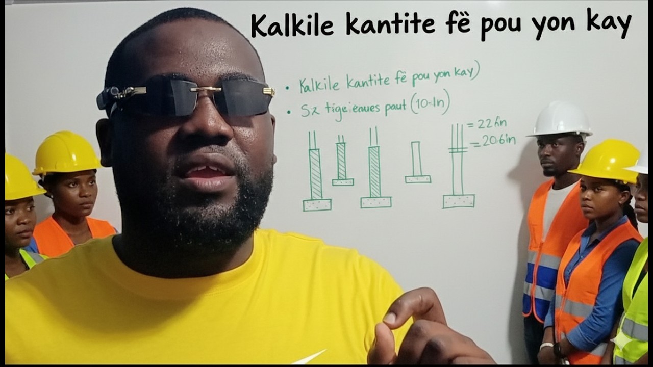 Kòman Pou KALKIL kantite fè pou yon KONSTRUKSYON