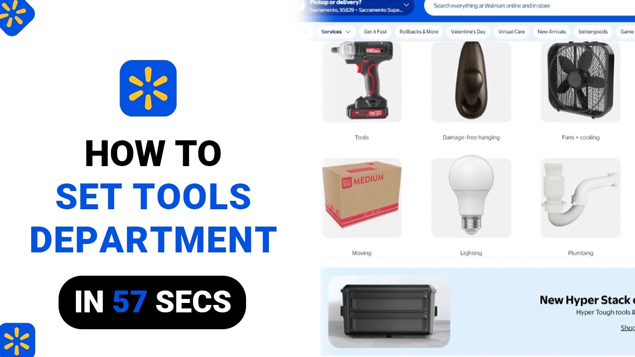 How to Set Tools Department on Walmart [NEW]