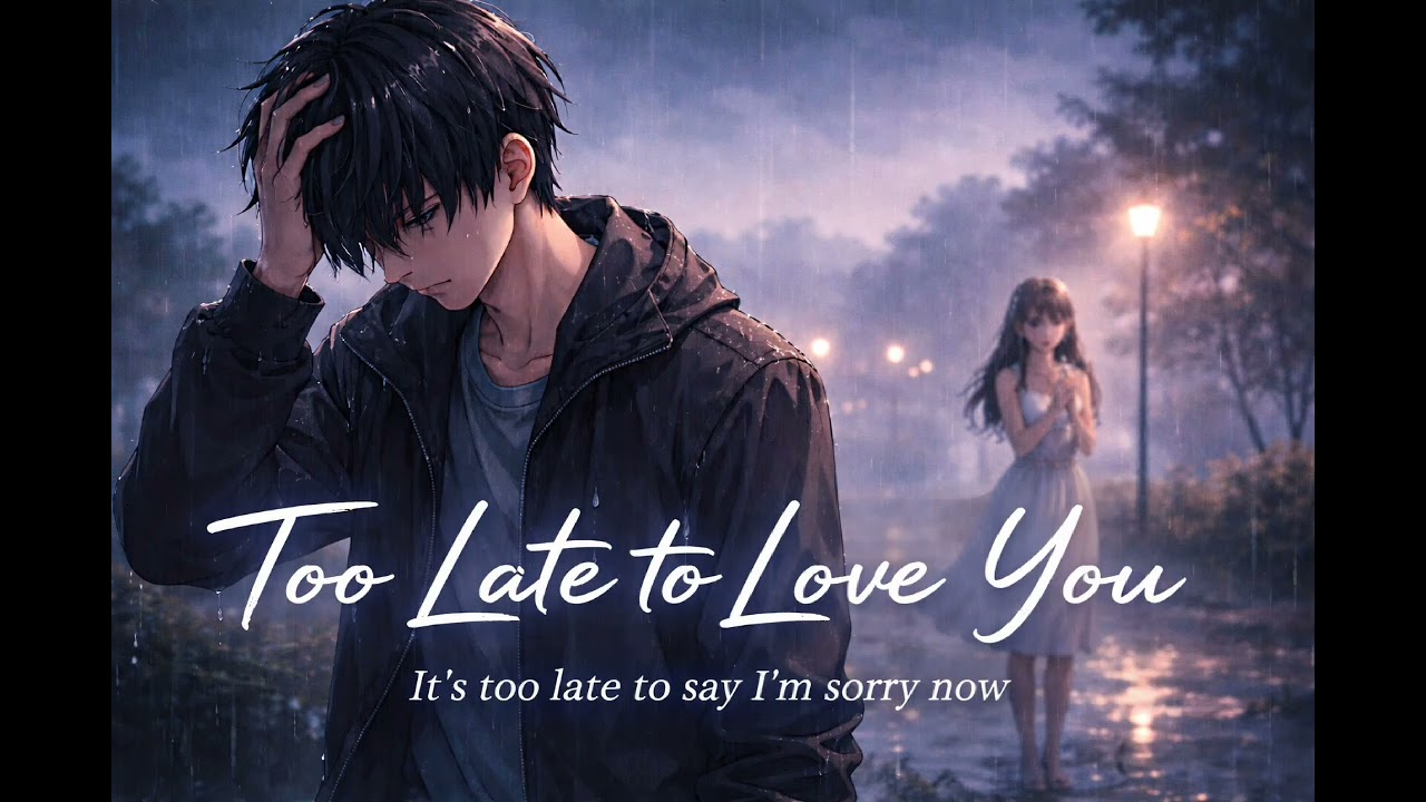 “Too Late to Love You” | Emotional Sad Song (Lyrics Video)