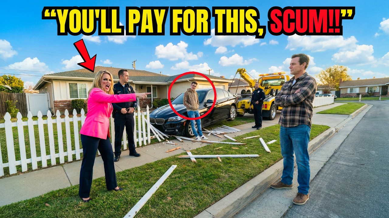 HOA Karen’s Son Hit My Fence, Told Police I’d Pay — Minutes Later His Car Was Gone
