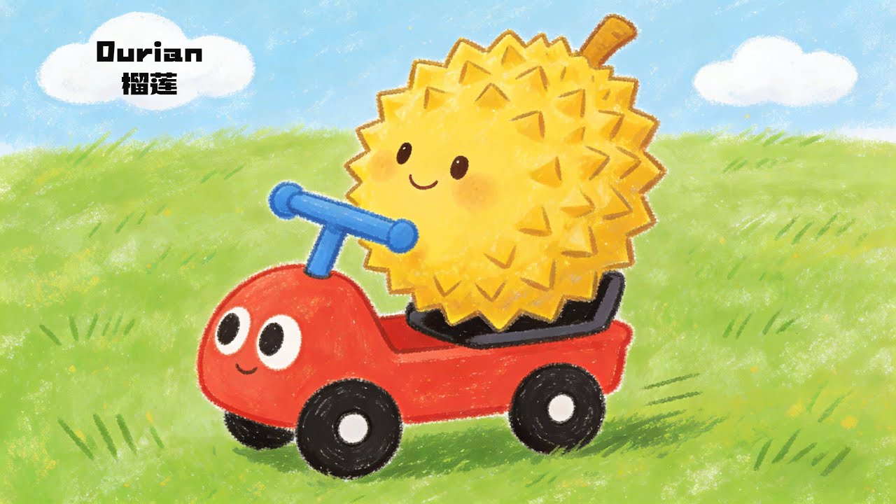 durian | Let's learn about the fruit "durian" together. 榴莲 | 让我们一起来了解水果“榴莲”