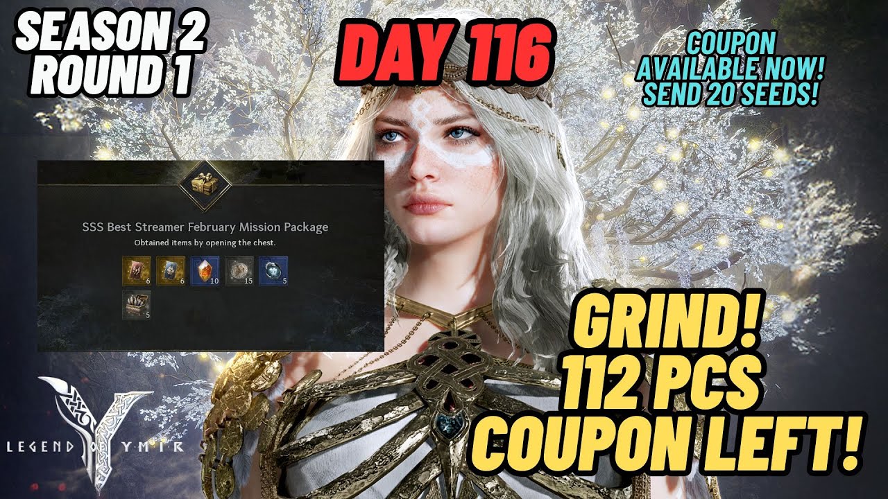 🔴LEGEND OF YMIR | R1 | DAY 116 | 113 PCS COUPON LEFT!