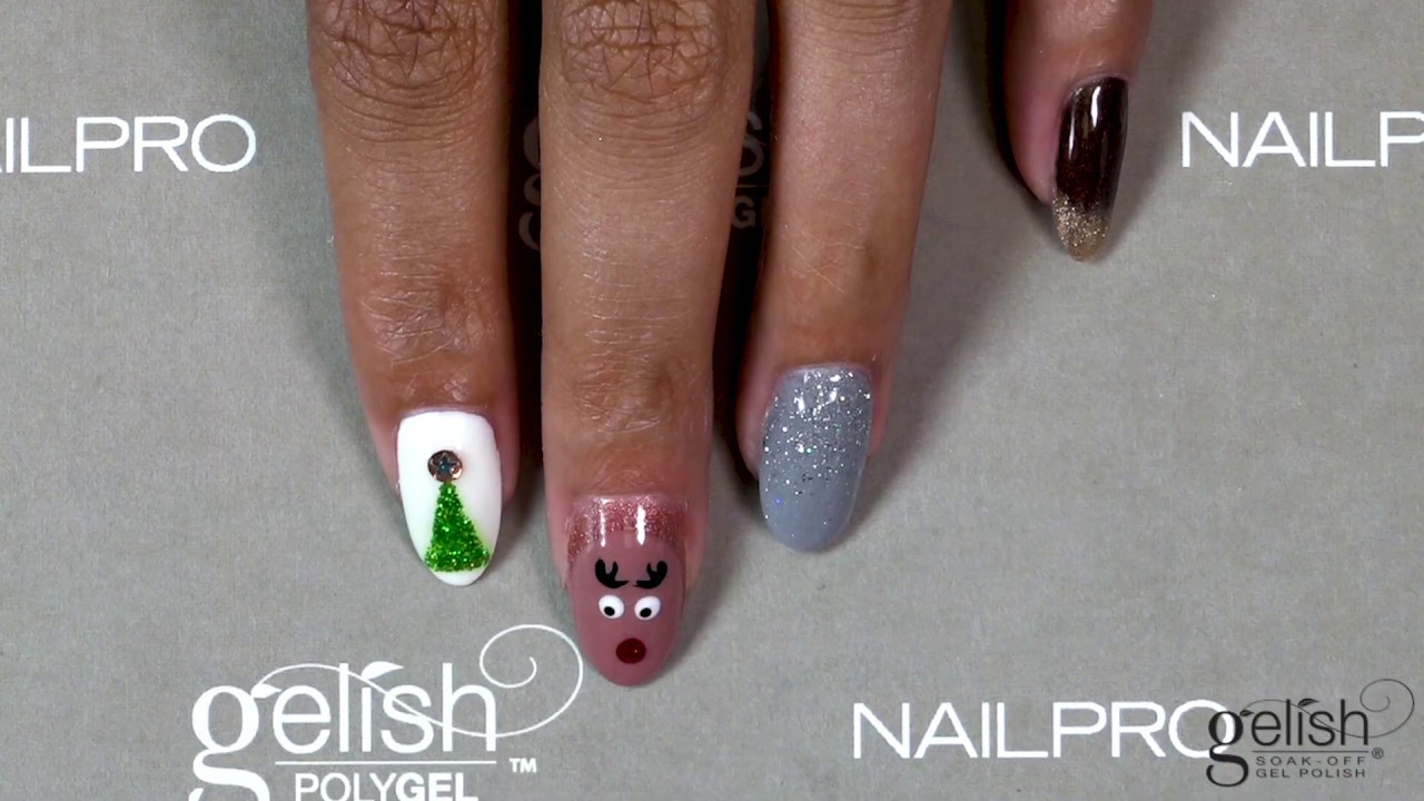 Holiday Nail Art Designs with Gelish
