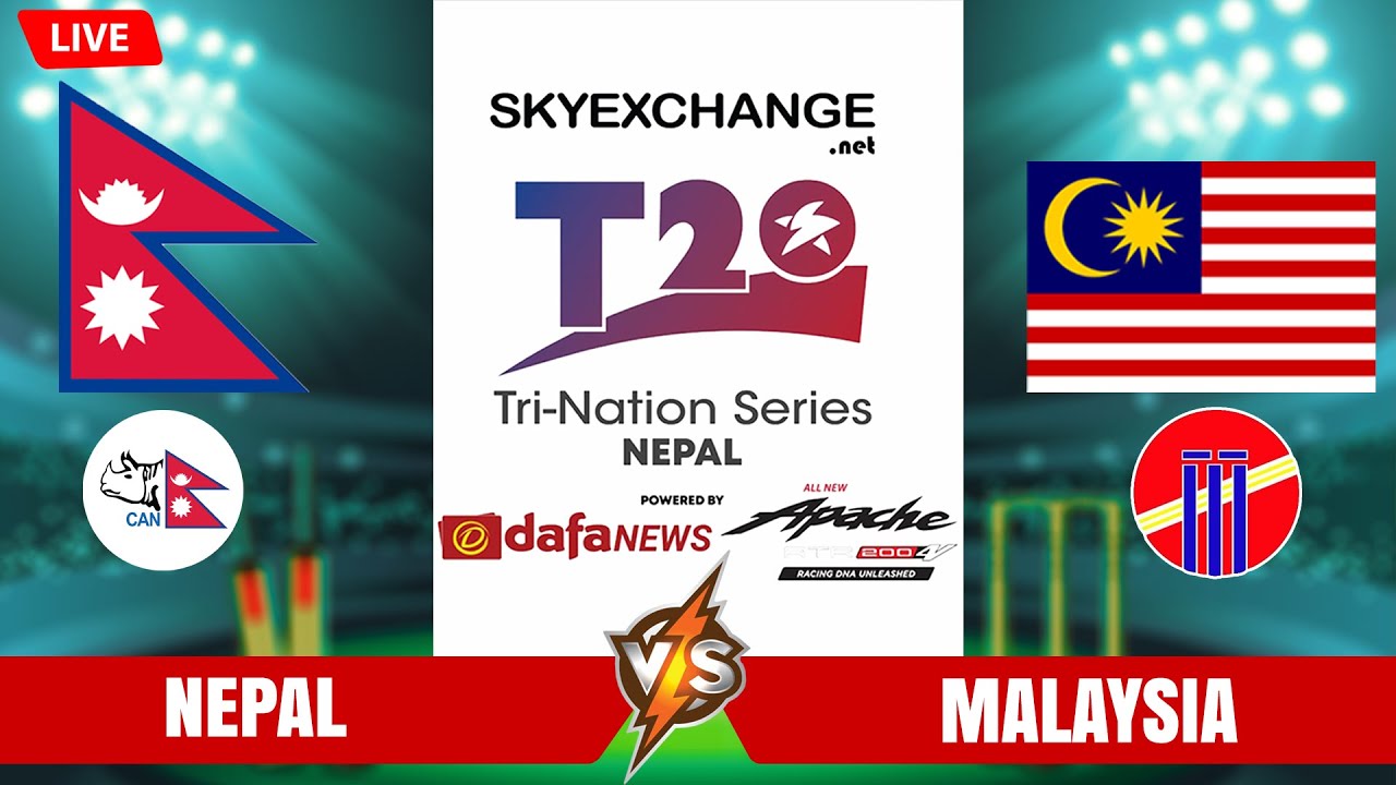 Nepal VS Malaysia Live | Skyexchange Tri Nation T20 Series | Cricket Cup 2022 | Nepal