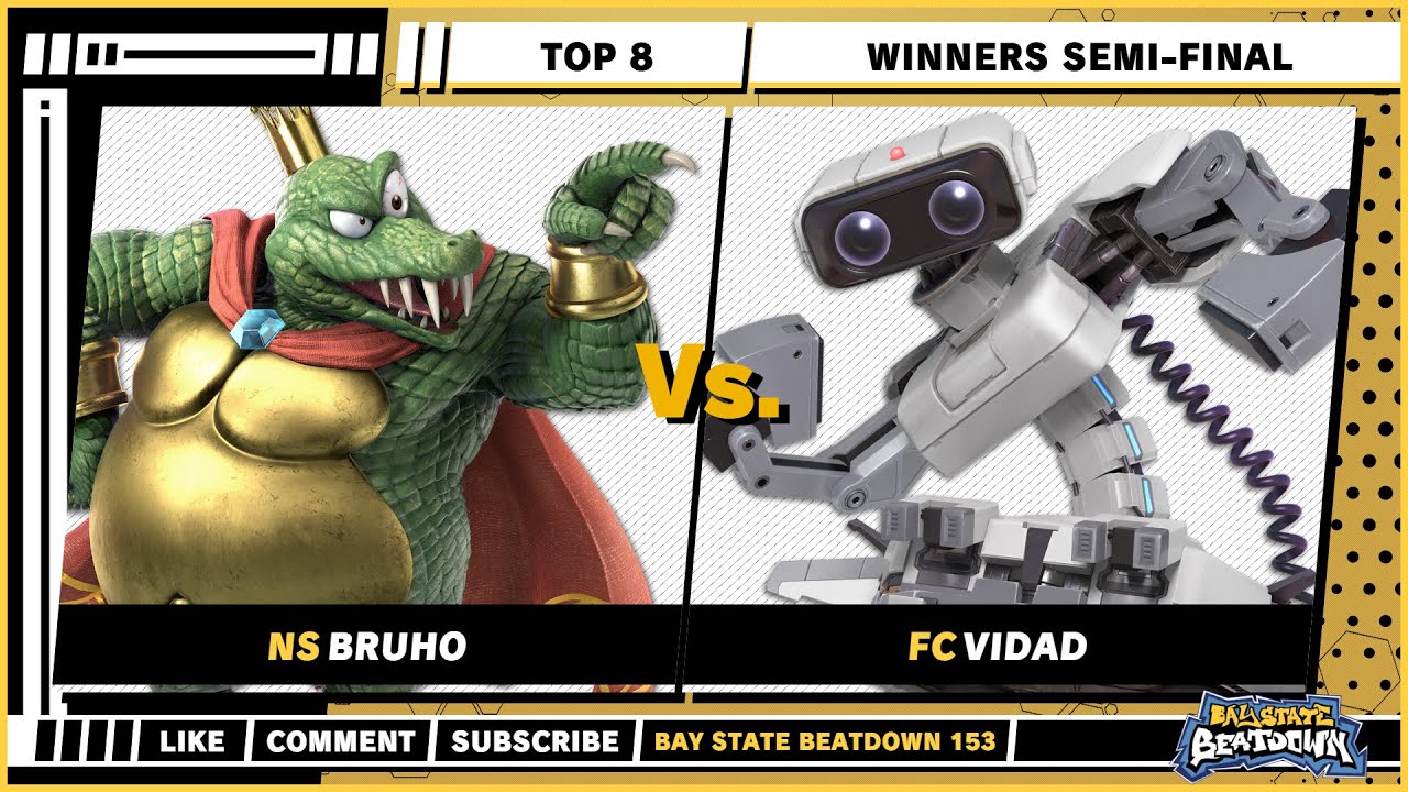Bay State Beatdown 153 - Winners Semi-Final - Bruho (King K. Rool) VS Vidad (R.O.B) - SSBU Singles