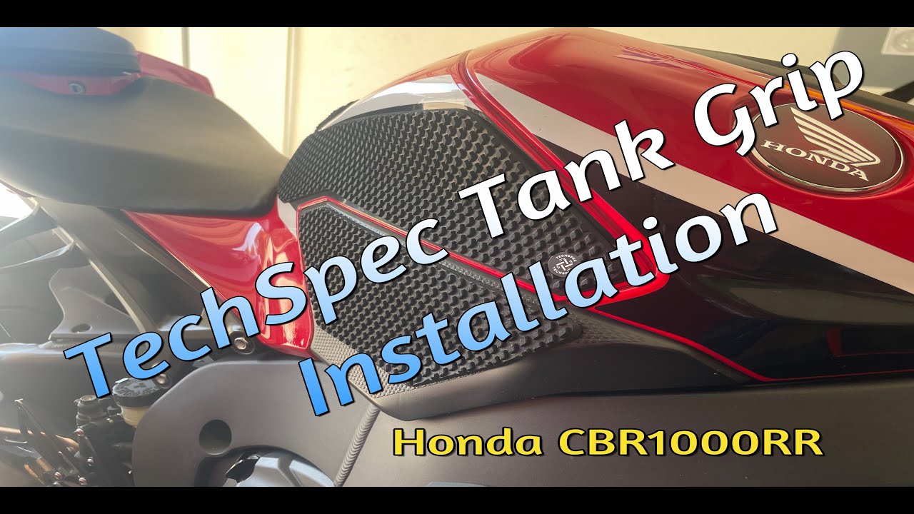 TechSpec Tank Grip Installation on 2018 CBR1000RR
