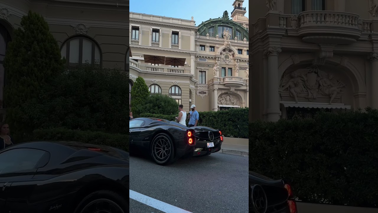 Pagani Utopia Shocks Monaco Streets 🇲🇨🔥 #shorts #pagani #monaco