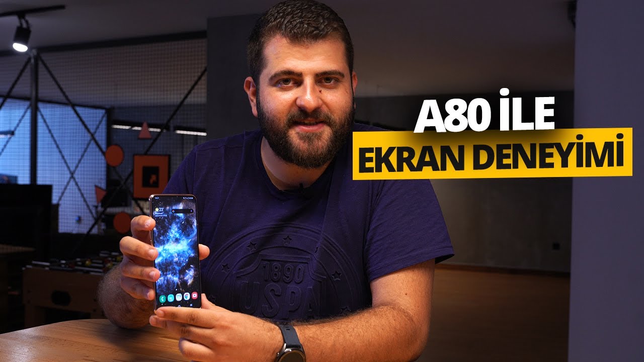 6.7 inç Çentiksiz ekranlı Galaxy A80 ile oyun oynadık!