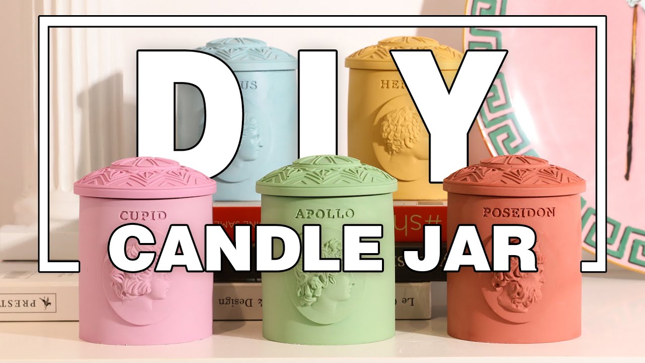 Concrete Jar And Soy Wax And Paraffin Wax Candle Making