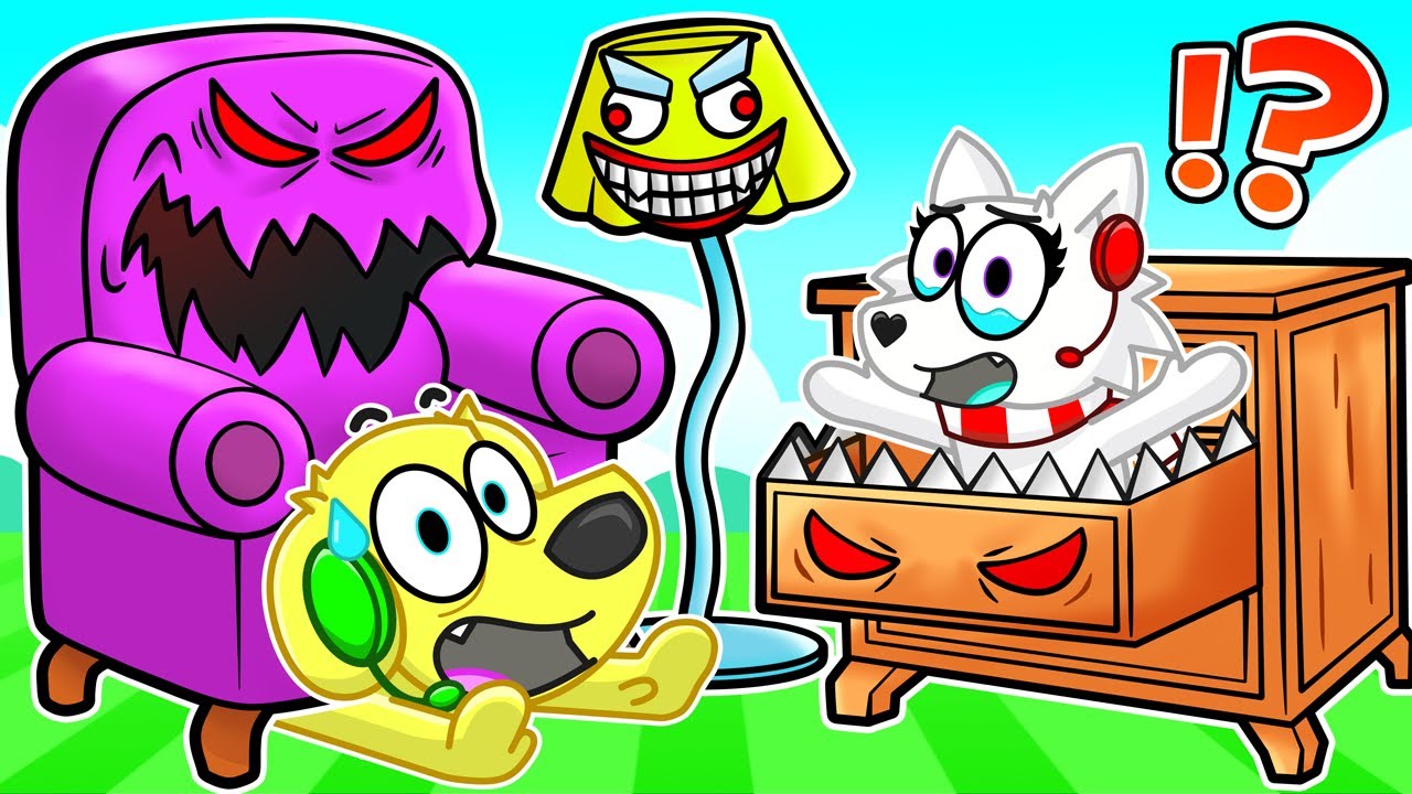 MY FURNITURE is ALIVE?! Roblox Wacky Worlds