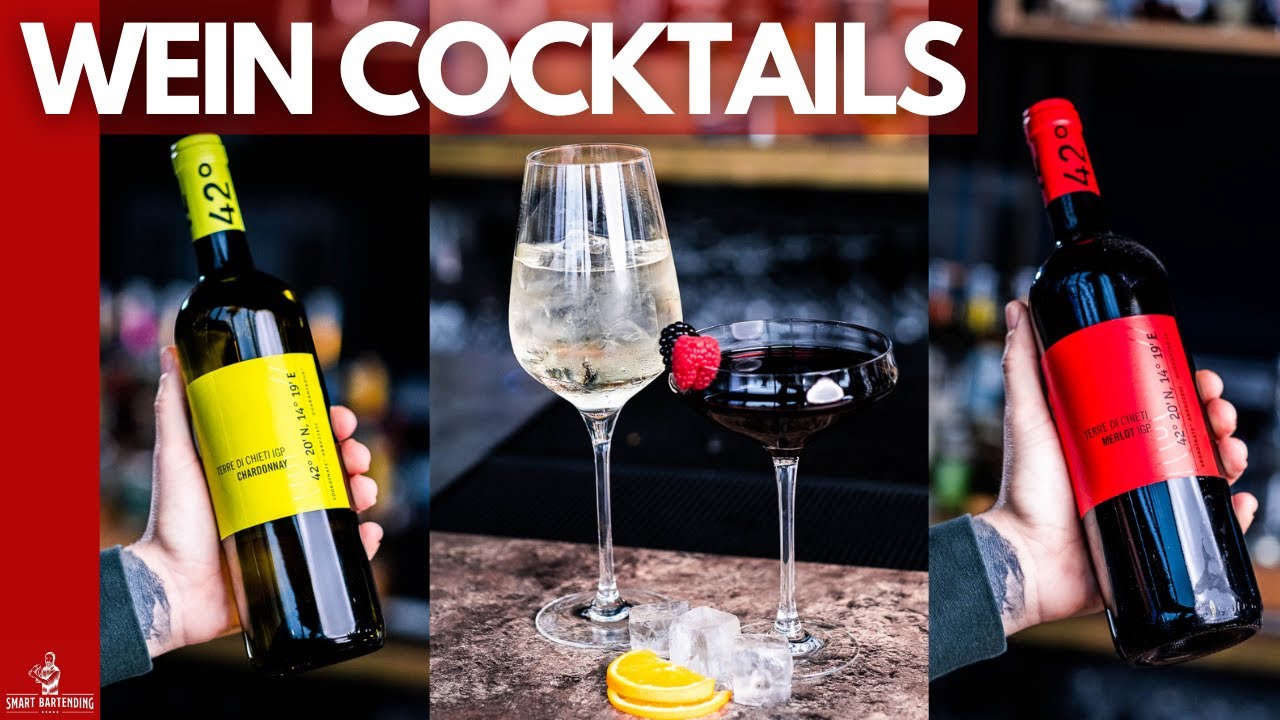 Cocktails mit WEIN! 🍷 (Schnell & Einfach)