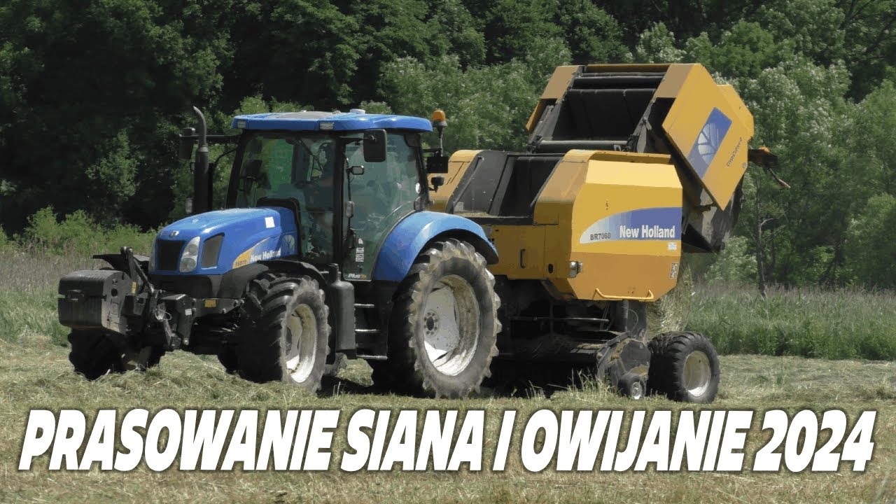 PRASOWANIE 2024✔ NEW HOLLAND T6070 ✔BR 7060✔ + OWIJANIE