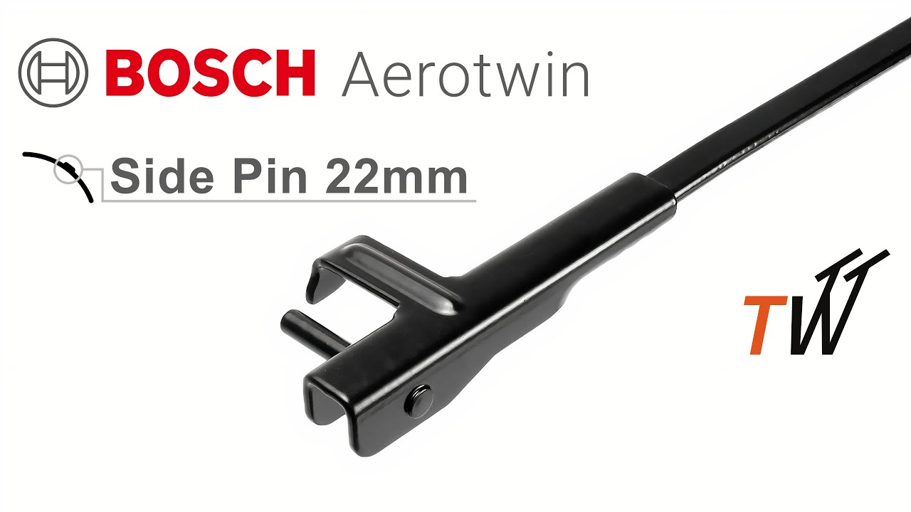 Bosch Aerotwin - Side Pin 22 mm wiper blade installation