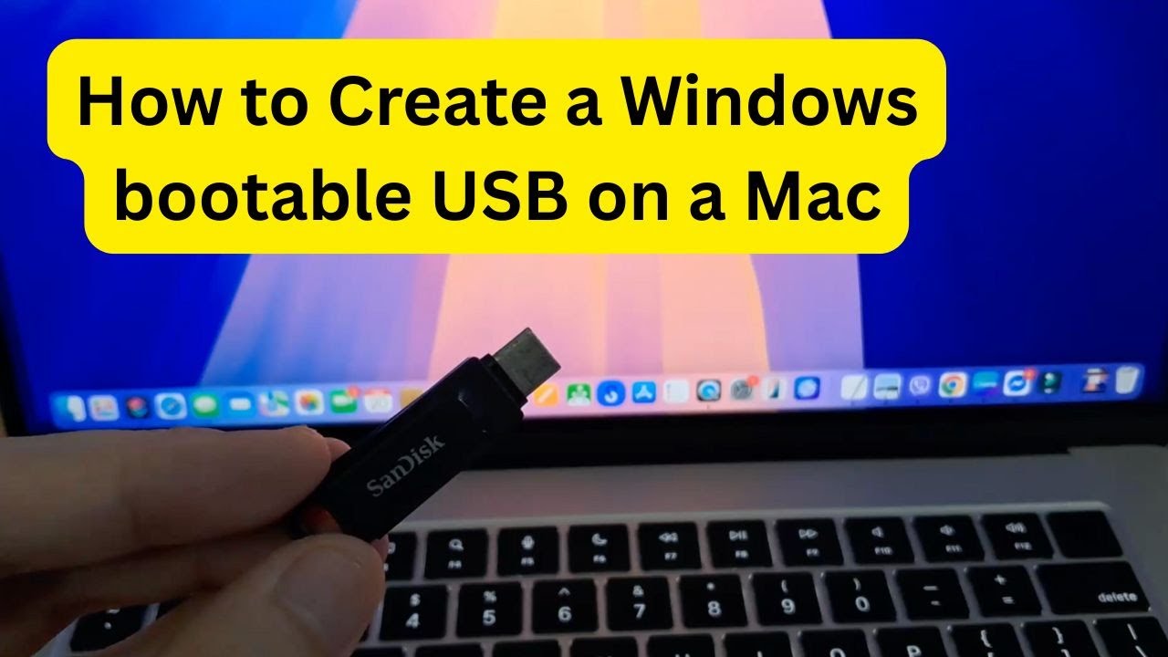 Creating a Windows bootable USB on a Mac! (Windows 10 or Windows 11)