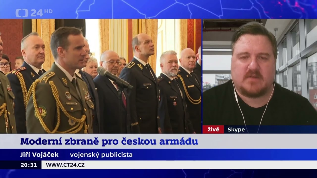 Jiří Vojáček v pořadu 90' ČT24 | 2023