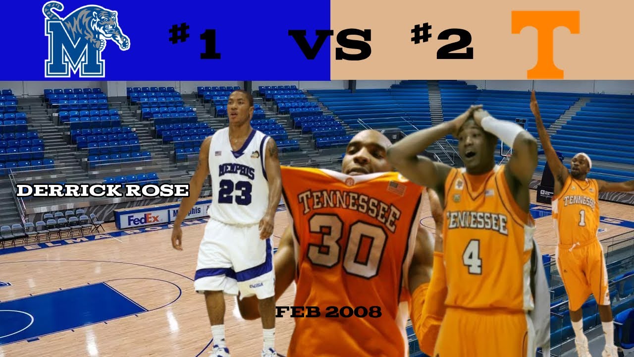 Derrick Rose Shows Out against #2 Tennessee! 2008 College Basketball Highlights