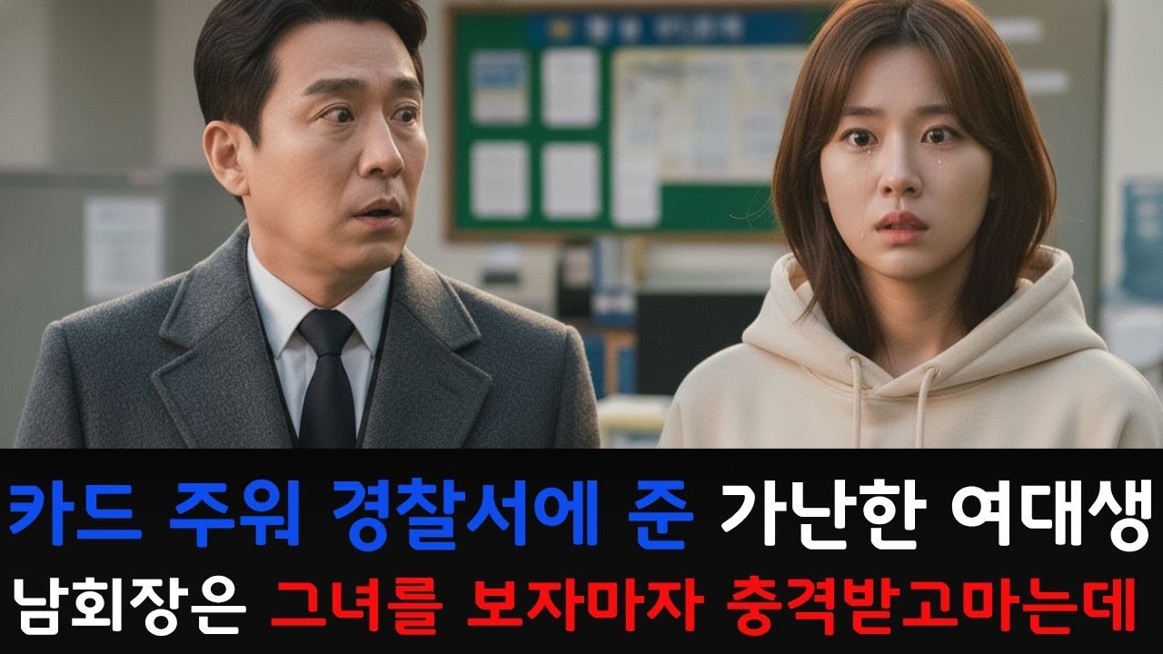 주운 카드를 경찰서에 갖다 준 가난한 여대생, 수백억대자산가 남회장은 사례한다며 지갑에서 수표를 꺼내다 얼굴보고 깜짝 놀라는데..