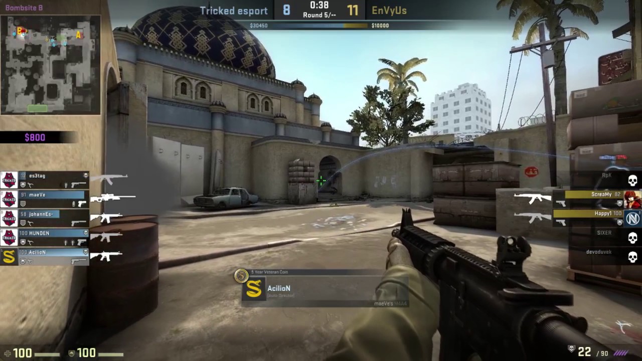 Tricked Esports vs EnvyUs Scream ace!