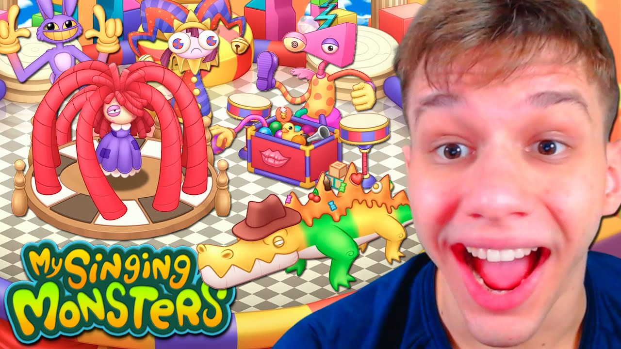 MEU DEUS!! A NOVA ILHA DO DIGITAL CIRCUS NO MY SINGING MONSTERS FICOU PERFEITA!! (React Wave 1)