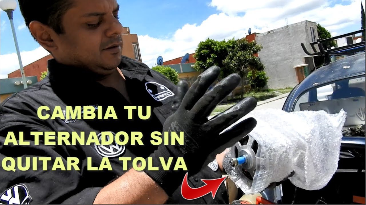 CAMBIO DE ALTERNADOR DEL VOCHO SIN QUITAR LA TOLVA | Omar VW