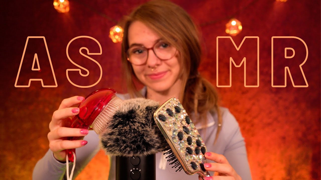 ASMR 1 HOUR Brushing Mic with Various Objects for Sleep - NO TALKING | Stardust ASMR