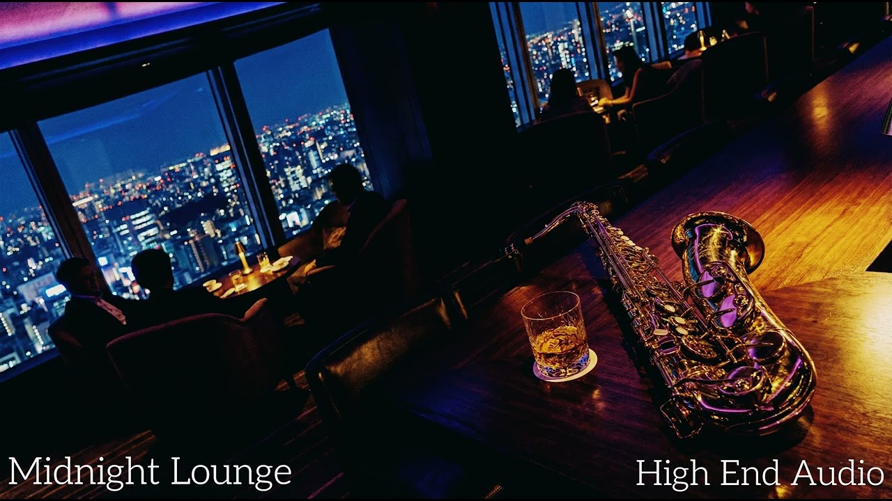Relaxing Smooth Jazz - Midnight City Ambience 🎷 Deep & Soulful Saxophone for Sleep [High-End Audio]