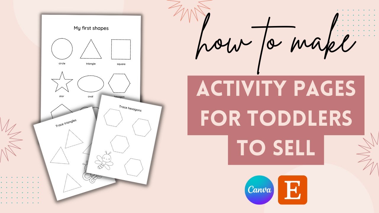 How To Make Kids Activity Pages in Canva (2023)