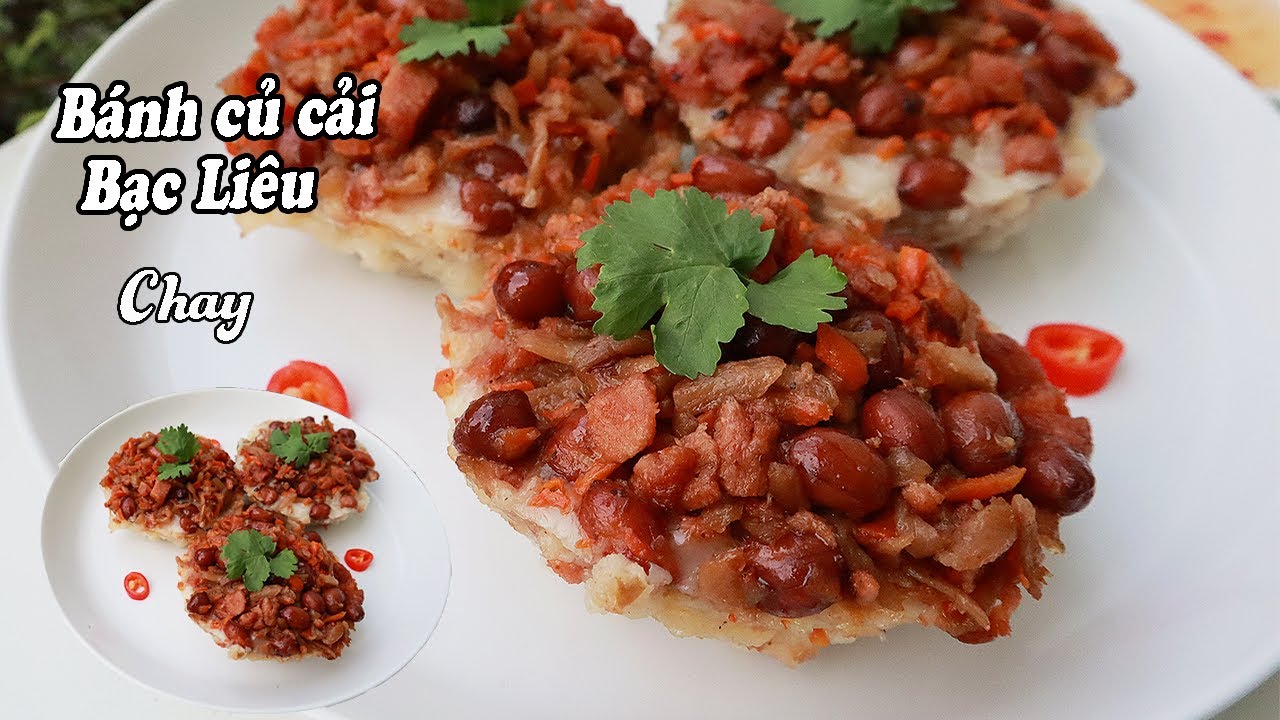 BÁNH CỦ CẢI BẠC LIÊU CHAY thơm ngon lạ miệng với cách làm đơn giản - VEGETARIAN RADISH CAKE