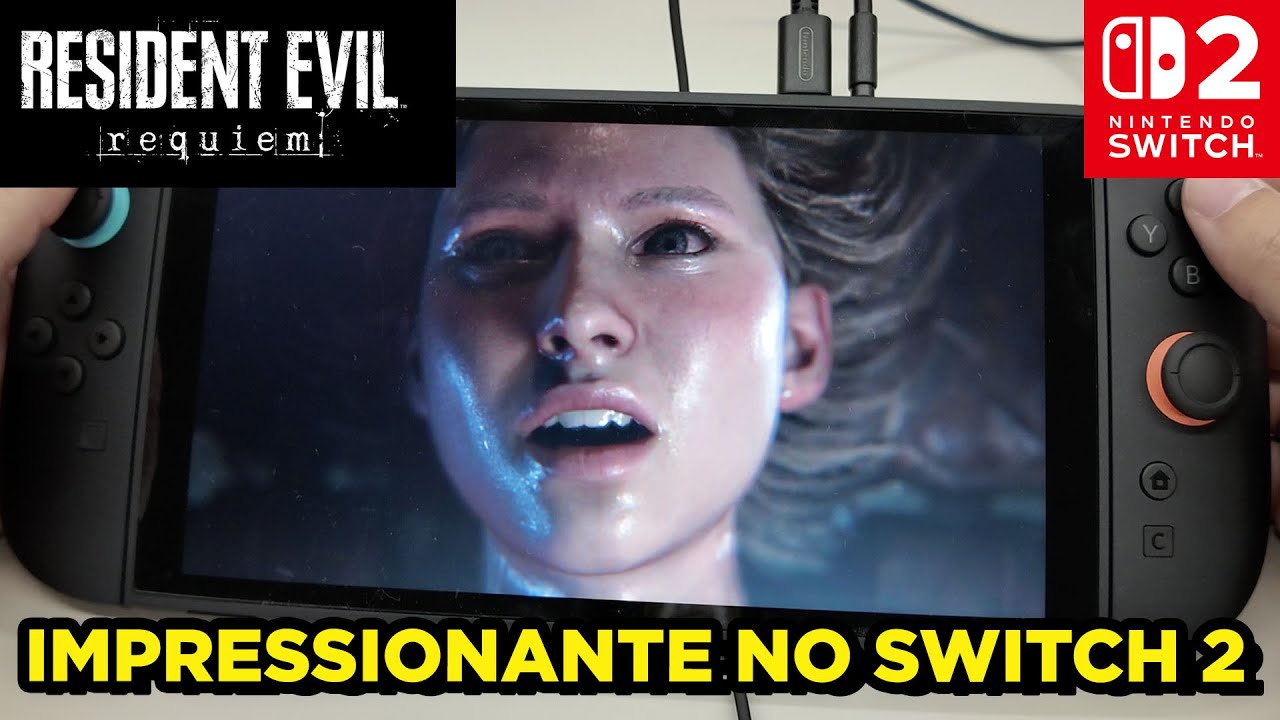 PRIMEIRA GAMEPLAY de Resident Evil 9 Requiem no Switch 2 em Português e em modo Portátil | TGS