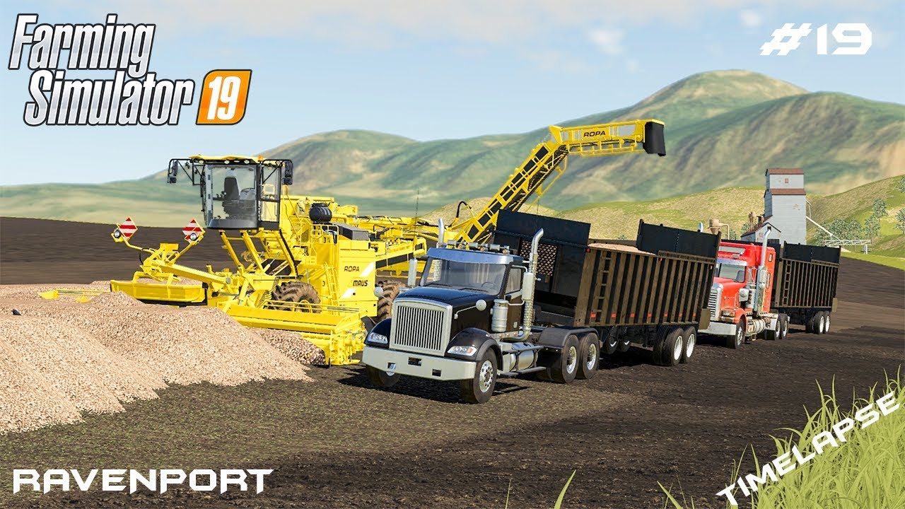 Selling 1.500.000$ worth of sugar beet| Timelapse on Ravenport|Farming Simulator 19 | Episode 19